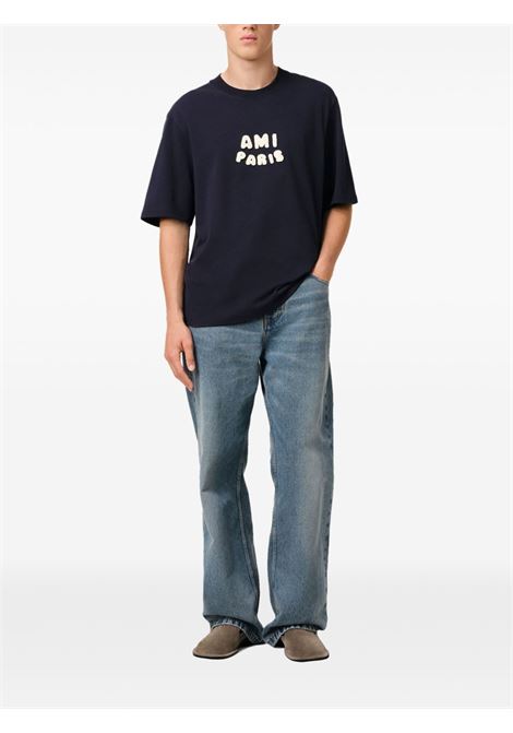 t.shirt ap logo unisex navy AMI PARIS | UTS075.7264011